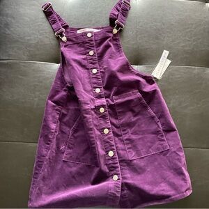 Tinseltown Deep Purple Overall Dress